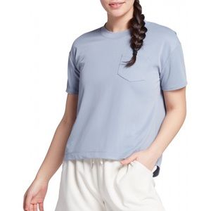 NWT CALIA sand wash tee in grey pearl MEDIUM